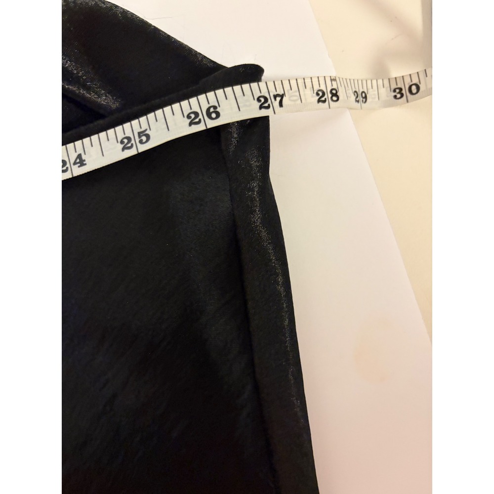 Standards & Practices Black Satin Cowl Neck Slip Midi Dress 3X - Picture 10 of 14